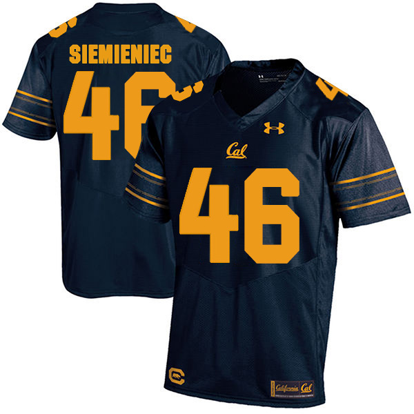 Gabe Siemieniec California Golden Bears Men's Jersey - #46 NCAA Navy Blue Stitched Authentic