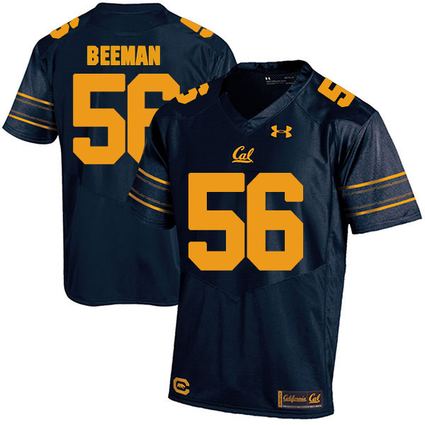 Jack Beeman California Golden Bears Men's Jersey - #56 NCAA Navy Blue Stitched Authentic