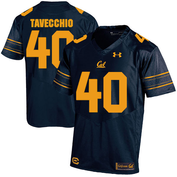 Giorgio Tavecchio California Golden Bears Men's Jersey - #40 NCAA Navy Blue Stitched Authentic
