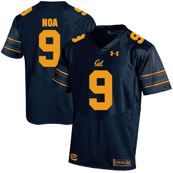 Kanawai Noa California Golden Bears Men's Jersey - #9 NCAA Navy Blue Stitched Authentic