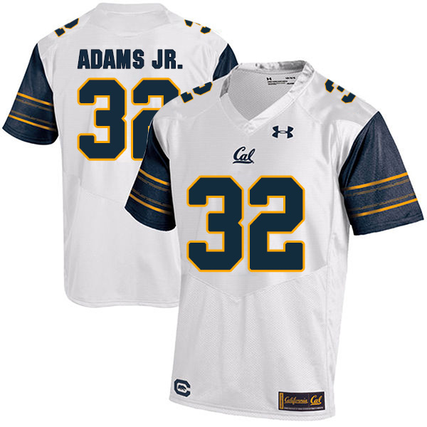 Johnny Adams Jr. California Golden Bears Men's Jersey - #32 NCAA White Stitched Authentic