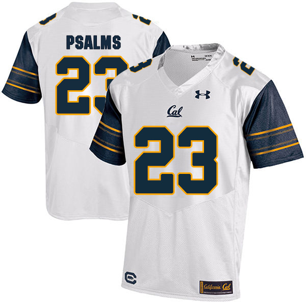 Malik Psalms California Golden Bears Men's Jersey - #23 NCAA White Stitched Authentic