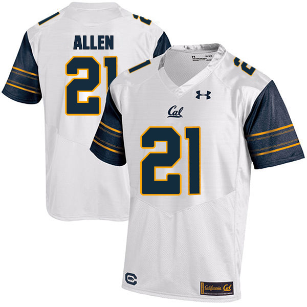 Keenan Allen California Golden Bears Men's Jersey - #21 NCAA White Stitched Authentic
