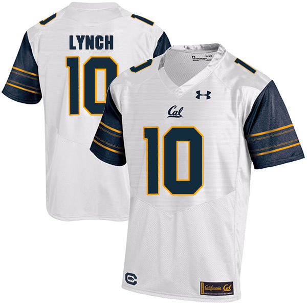 Marshawn Lynch California Golden Bears Men's Jersey - #10 NCAA White Stitched Authentic