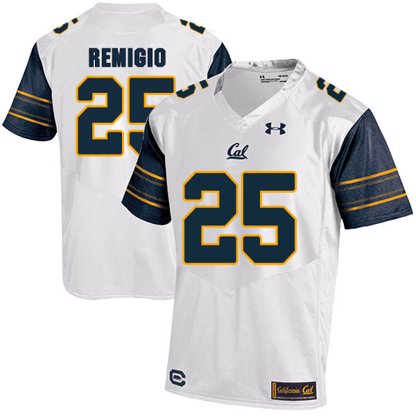 Nikko Remigio California Golden Bears Men's Jersey - #25 NCAA White Stitched Authentic