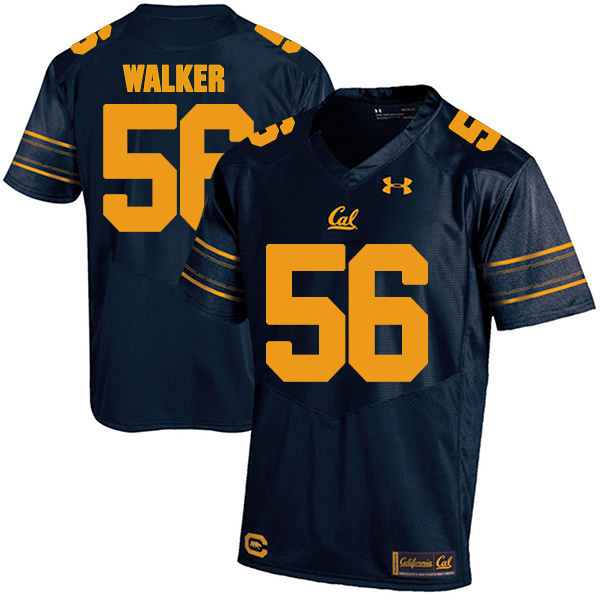 Sam Walker California Golden Bears Men's Jersey - #56 NCAA Navy Blue Stitched Authentic
