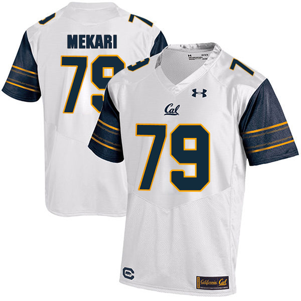 Patrick Mekari California Golden Bears Men's Jersey - #79 NCAA White Stitched Authentic