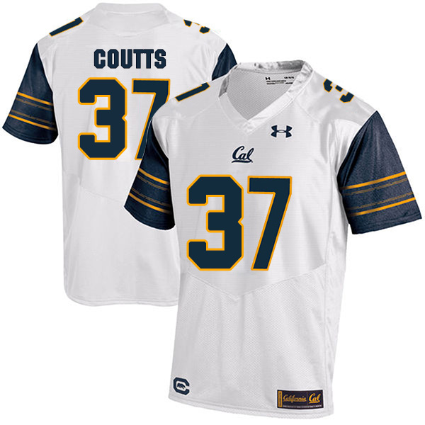 Steven Coutts California Golden Bears Men's Jersey - #37 NCAA White Stitched Authentic