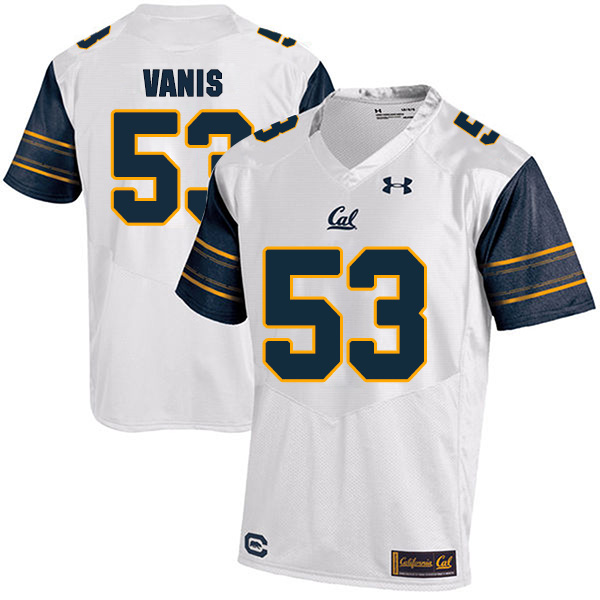 Tommy Vanis California Golden Bears Men's Jersey - #53 NCAA White Stitched Authentic