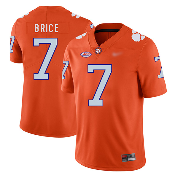 Mens Clemson Tigers #7 Chase Brice Nike Orange College Football Game Jersey