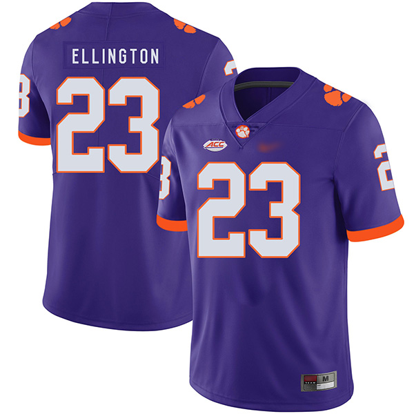 Mens Clemson Tigers #23 Andre Ellington Nike Purple College Football Game Jersey 