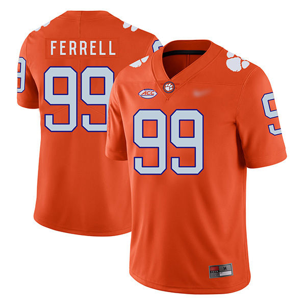Mens Clemson Tigers #99 Clelin Ferrell Nike Orange College Football Game Jersey