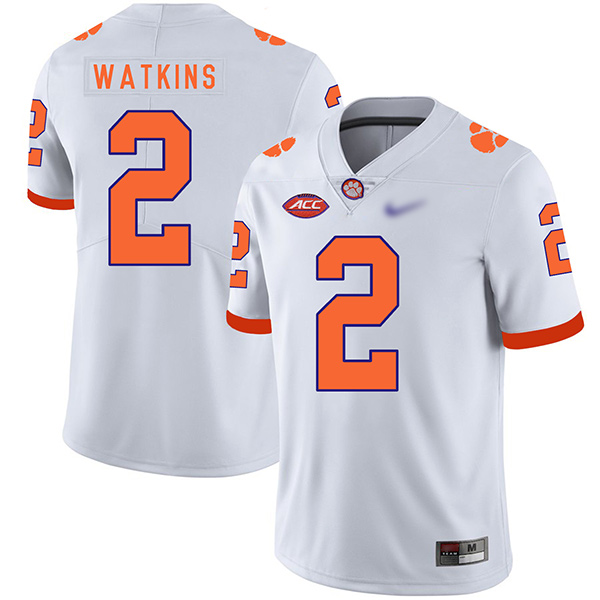 Mens Clemson Tigers #2 Sammy Watkins Nike White College Football Game Jersey