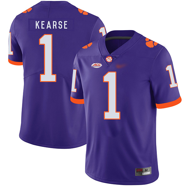 Mens Clemson Tigers #1 Jayron Kearse Nike Purple College Football Game Jersey 