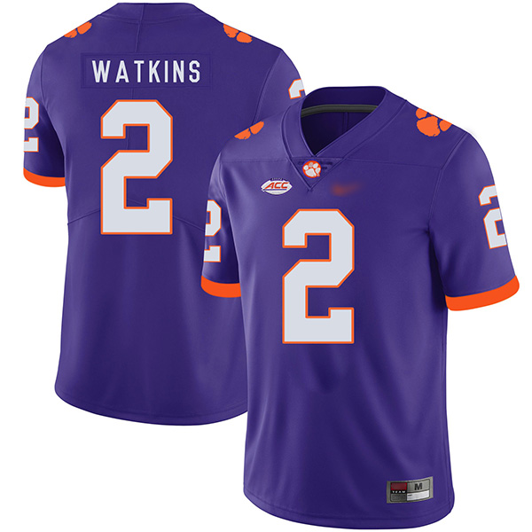 Mens Clemson Tigers #2 Sammy Watkins Nike Purple College Football Game Jersey 