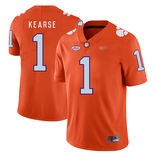 Mens Clemson Tigers #1 Jayron Kearse Nike Orange College Football Game Jersey