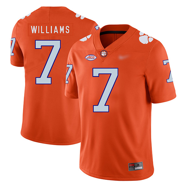 Mens Clemson Tigers #7 Mike Williams Nike Orange College Football Game Jersey