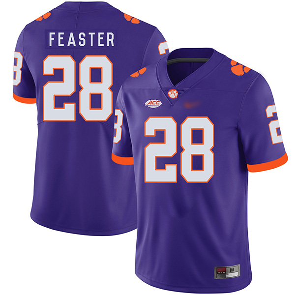 Mens  Clemson Tigers #28 Tavien Feaster Nike Purple College Football Game Jersey 