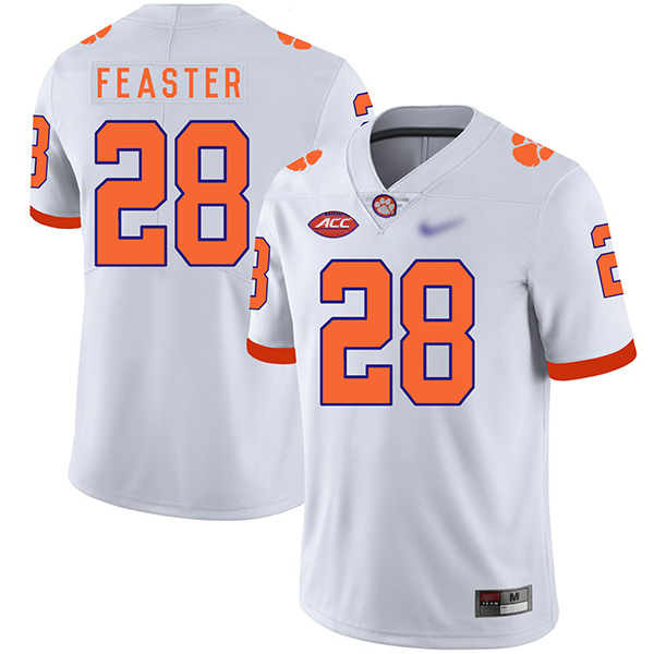 Mens  Clemson Tigers #28 Tavien Feaster Nike White College Football Game Jersey