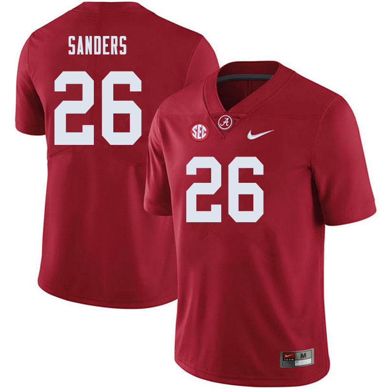 Mens Alabama Crimson Tide #26 Trey Sanders Nike Red Football Jersey