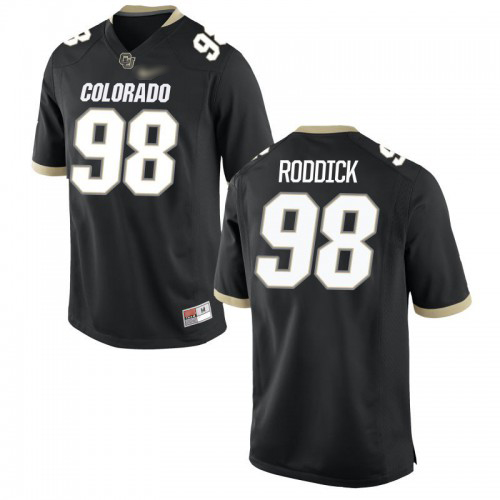 Chris Roddick Colorado Buffaloes Men's Jersey - #98 NCAA Black Game