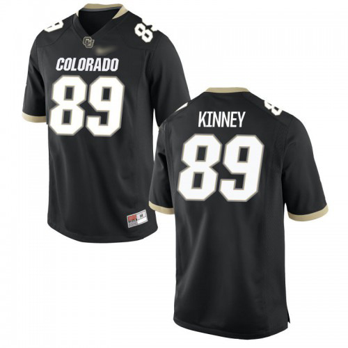 Alex Kinney Colorado Buffaloes Men's Jersey - #89 NCAA Black Game
