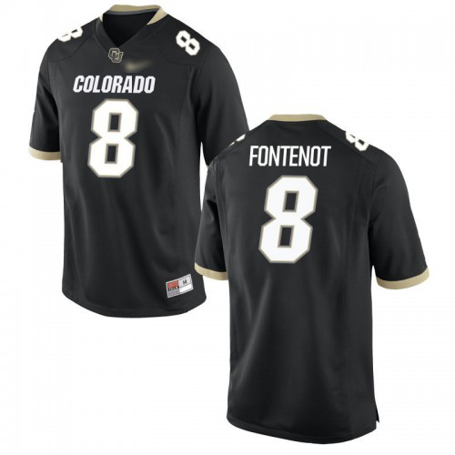 Alex Fontenot Colorado Buffaloes Men's Jersey - #8 NCAA Black Game