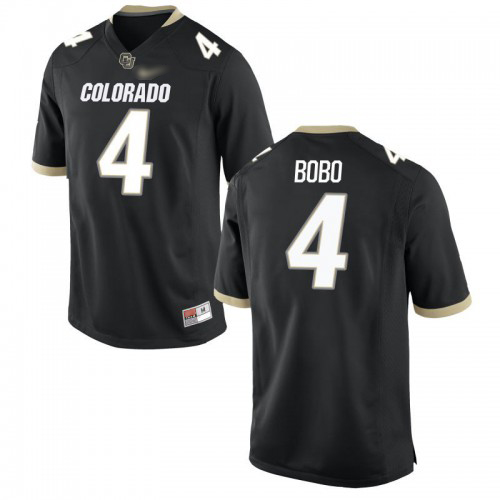 Bryce Bobo Colorado Buffaloes Men's Jersey - #4 NCAA Black Game