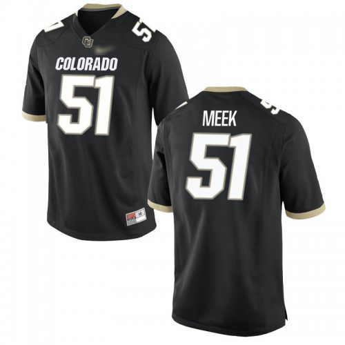 Bryan Meek Colorado Buffaloes Men's Jersey - #51 NCAA Black Game