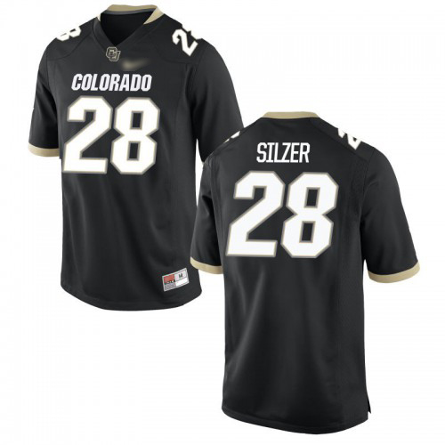 Cameron Silzer Colorado Buffaloes Men's Jersey - #28 NCAA Black Game
