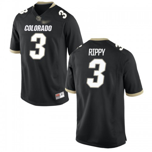 Deaysean Rippy Colorado Buffaloes Men's Jersey - #3 NCAA Black Game