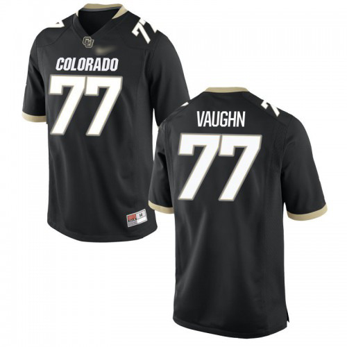 Hunter Vaughn Colorado Buffaloes Men's Jersey - #77 NCAA Black Game