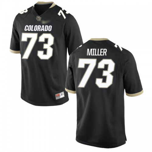 Isaac Miller Colorado Buffaloes Men's Jersey - #73 NCAA Black Game