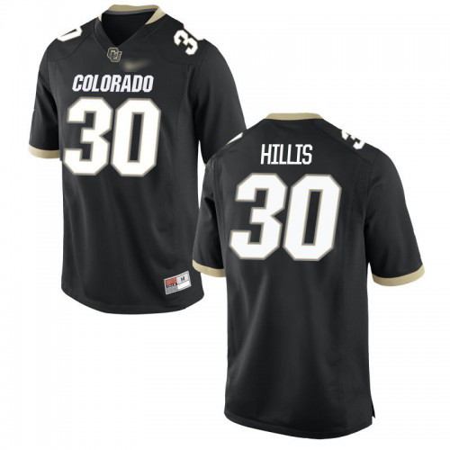 Riley Hillis Colorado Buffaloes Men's Jersey - #30 NCAA Black Game