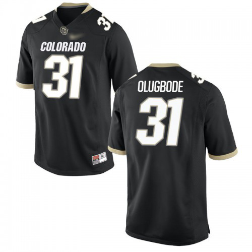 Kenneth Olugbode Colorado Buffaloes Men's Jersey - #31 NCAA Black Game