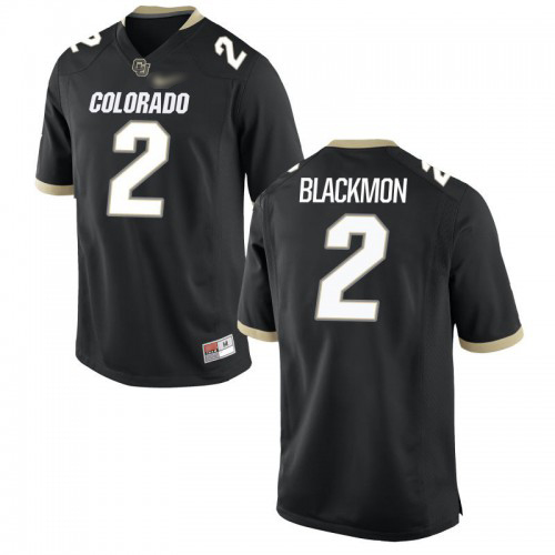Ronnie Blackmon Colorado Buffaloes Men's Jersey - #2 NCAA Black Game
