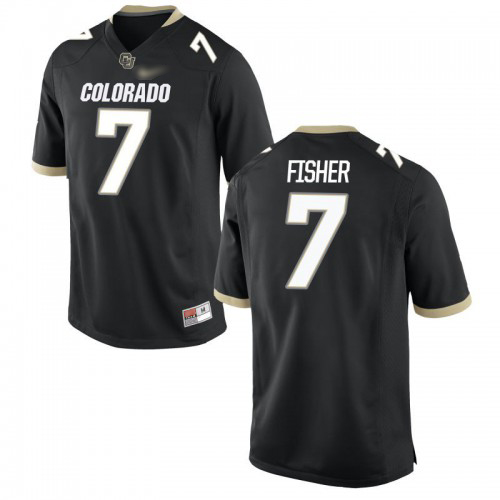 Nick Fisher Colorado Buffaloes Men's Jersey - #7 NCAA Black Game