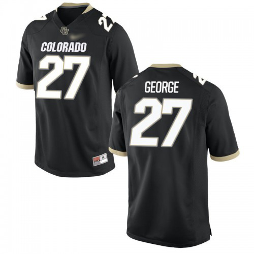 Kevin George Colorado Buffaloes Men's Jersey - #27 NCAA Black Game