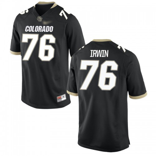 Jeromy Irwin Colorado Buffaloes Men's Jersey - #76 NCAA Black Game