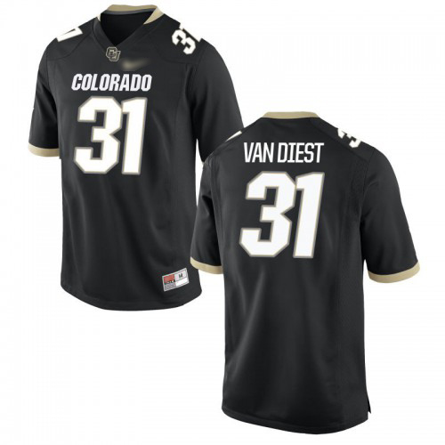 Jonathan Van Diest Colorado Buffaloes Men's Jersey - #31 NCAA Black Game