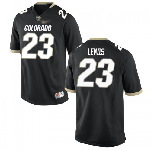 Isaiah Lewis Colorado Buffaloes Men's Jersey - #23 NCAA Black Game
