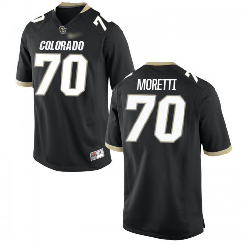 Jacob Moretti Colorado Buffaloes Men's Jersey - #70 NCAA Black Game