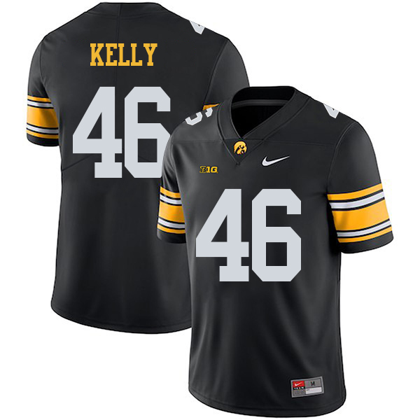 Austin Kelly Iowa Hawkeyes Men's Jersey - #46 NCAA Black Stitched Nike Authentic