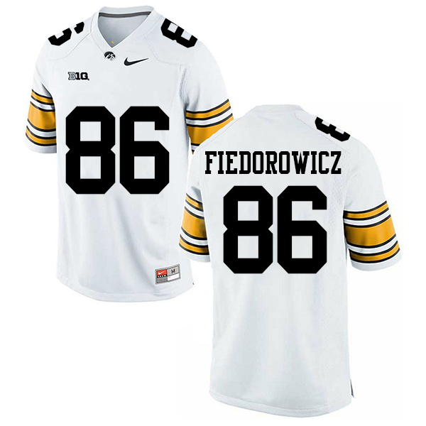 C.J. Fiedorowicz Iowa Hawkeyes Men's Jersey - #86 NCAA White Stitched Nike Authentic