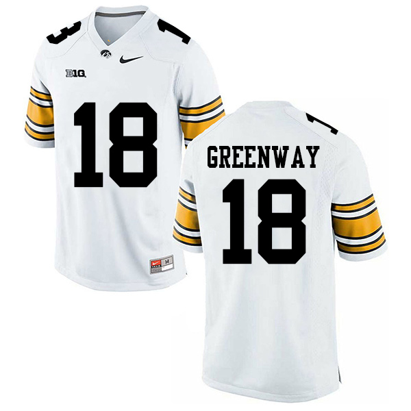 Chad Greenway Iowa Hawkeyes Men's Jersey - #18 NCAA White Stitched Nike Authentic