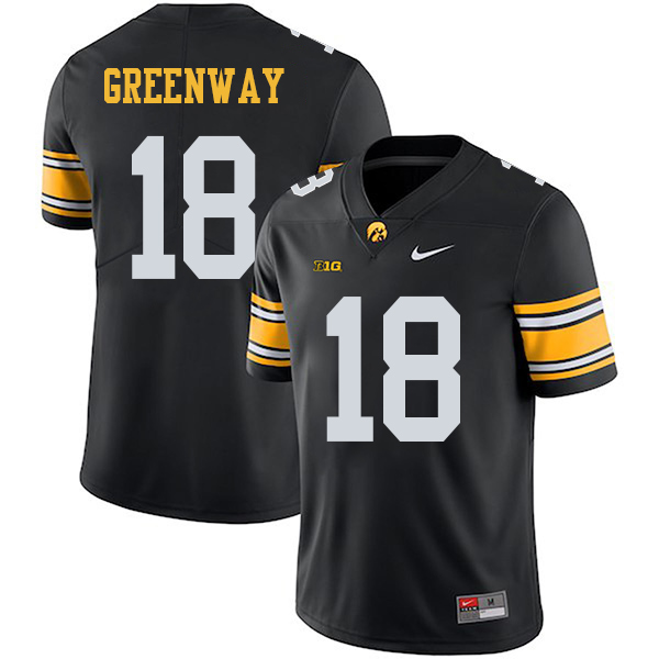Chad Greenway Iowa Hawkeyes Men's Jersey - #18 NCAA Black Stitched Nike Authentic