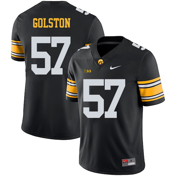 Chauncey Golston Iowa Hawkeyes Men's Jersey - #57 NCAA Black Stitched Nike Authentic