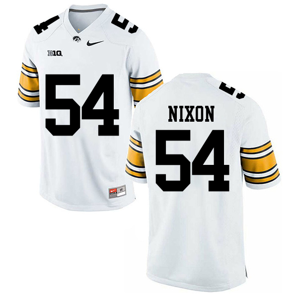 Daviyon Nixon Iowa Hawkeyes Men's Jersey - #54 NCAA White Stitched Nike Authentic