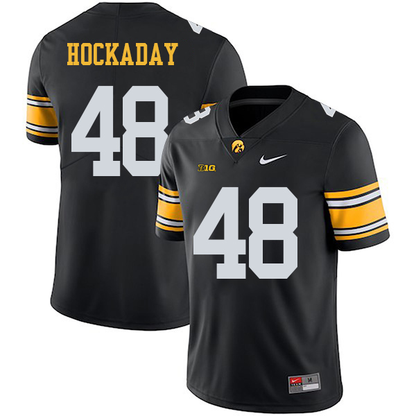 Jack Hockaday Iowa Hawkeyes Men's Jersey - #48 NCAA Black Stitched Nike Authentic