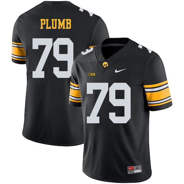 Jack Plumb Iowa Hawkeyes Men's Jersey - #79 NCAA Black Stitched Nike Authentic